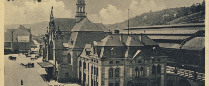 Postkarte Centralbahnhof Koblenz ca. 1910 [Quelle: Ingmar Flach]